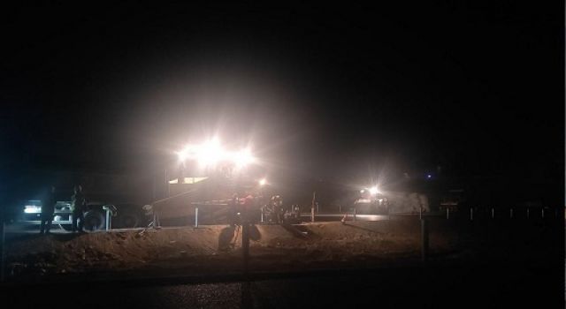 鄆城南互通建設 總監(jiān)辦日夜趕工忙