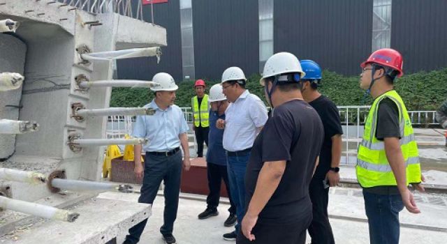 省交通運輸廳執(zhí)法局蒞臨濟濰四合同預制場督查指導工作