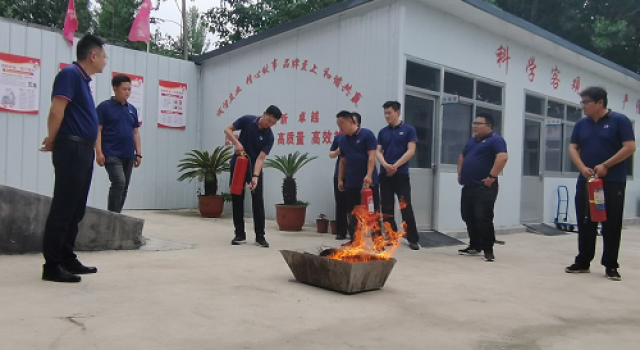 莒縣監(jiān)理處進行火災(zāi)消防大演練活動